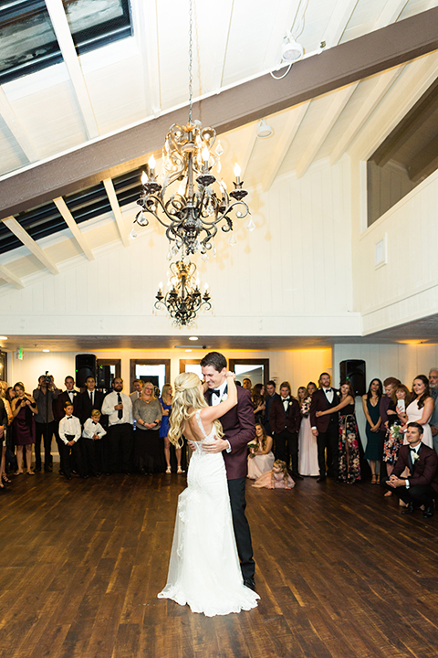 Autumn-inspired-wedding-at-coto-valley-country-club-reception-bride-and-groom-first-dance