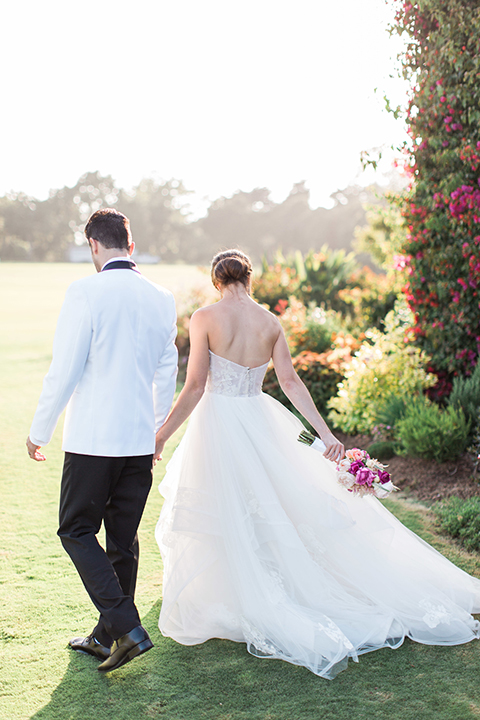 Santa-barbara-outdoor-wedding-bride-and-groom-walking