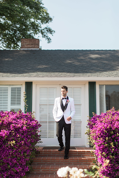 Santa-barbara-outdoor-wedding-groom-white-tuxedo