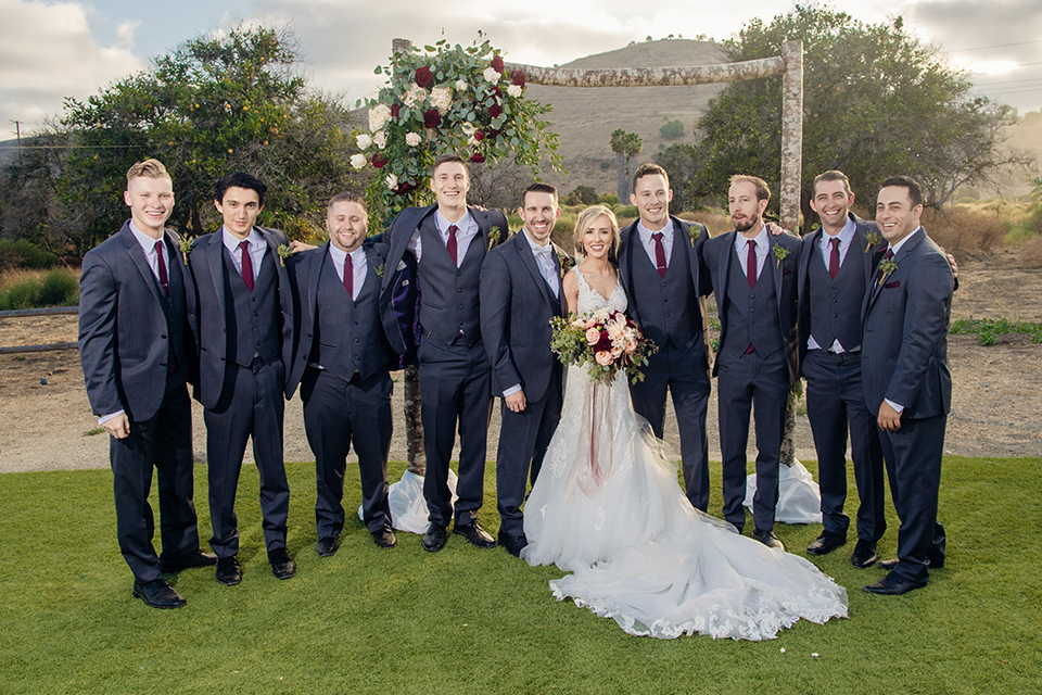 Orange-county-wedding-at-the-hamilton-oaks-winery-bride-and-groom-with-groomsmen