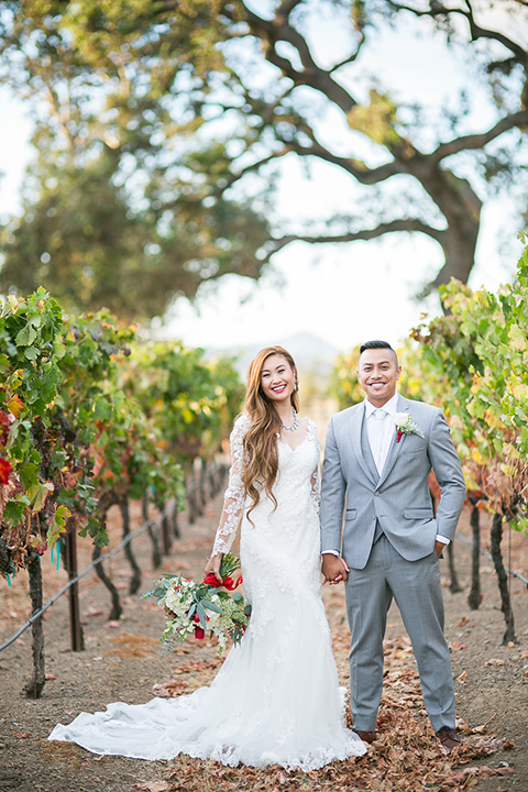 Northern-california-wedding-shoot-at-fitz-place-bride-and-groom-standing-holding-hands