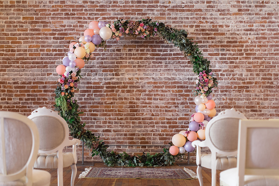 Orange-county-whimsical-wedding-at-franciscan-gardens-ceremony-set-up