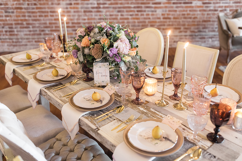 Orange-county-whimsical-wedding-at-franciscan-gardens-table-set-up