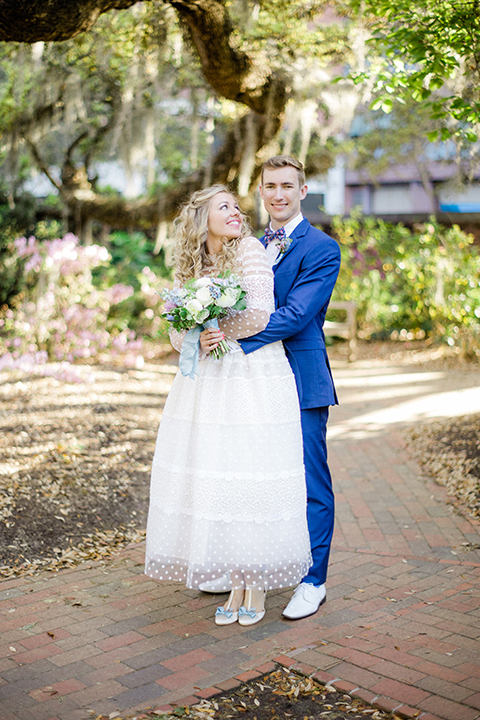 South-carolina-summer-outdoor-wedding-at-the-wickliffe-house-bride-and-groom-standing-hugging
