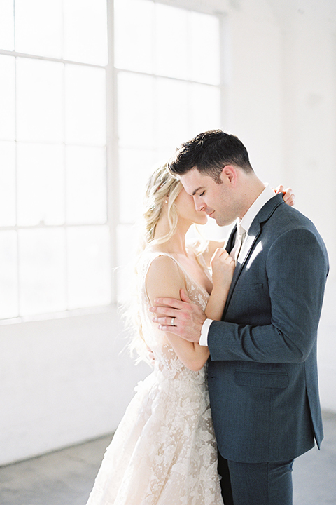 Los-angeles-modern-wedding-at-fd-photo-studio-bride-and-groom-hugging