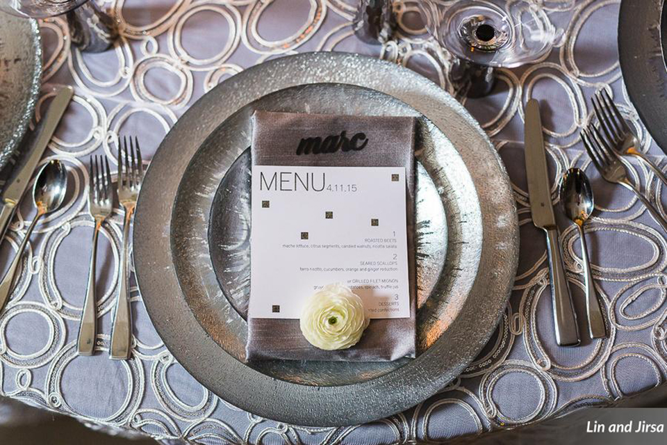 Laguna-beach-outdoor-wedding-same-sex-table-set-up-with-place-setting