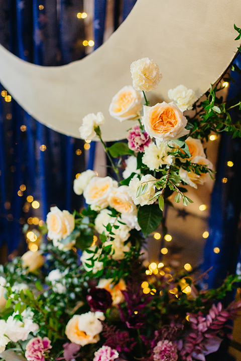  ceremony florals in bright colors 