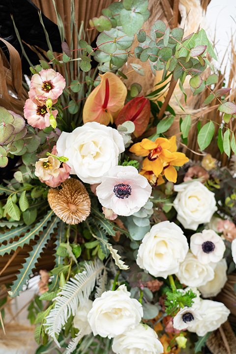  soft florals at ceremony