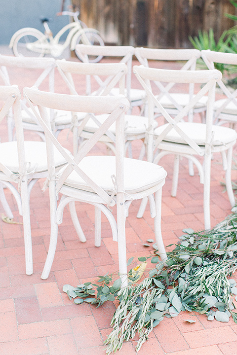  white wooden chairs