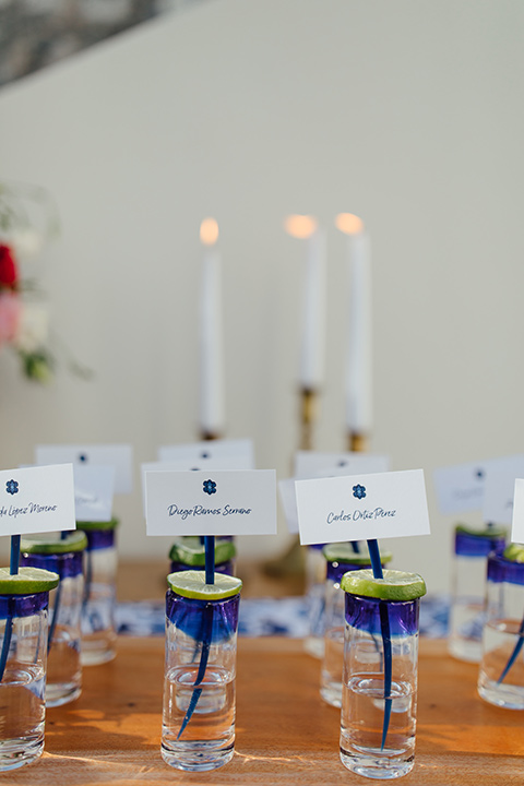  spanish inspired wedding with pink and cobalt wedding décor 