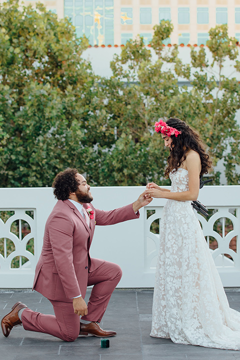  spanish inspired wedding with pink and cobalt wedding décor 