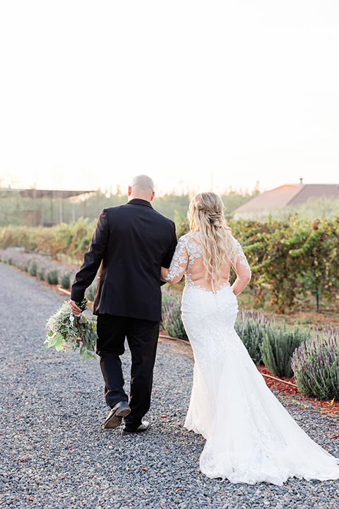  romantic blue and red wedding in a barn 